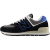 New Balance Unisex-Adult U574v1 | Casual Shoes(Black/Blue Agate)