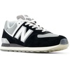 New Balance Unisex-Adult U574v1 | Casual Shoes(Black/White)