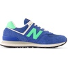 New Balance Unisex-Adult U574v1 | Casual Shoes(Blue Agate/Lime Leaf)