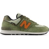 New Balance Unisex-Adult U574v1 | Casual Shoes(Dark Olivine/Infield Clay/Black)