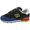 New Balance Unisex-Child 515 V1 Hook & Loop | Walking Shoes(Black/Blaze)