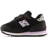 New Balance Unisex-Child 515 V1 Hook & Loop | Walking Shoes(Black/Cyber Lilac)