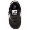 New Balance Unisex-Child 515 V1 Hook & Loop | Walking Shoes(Black/Cyber Lilac)