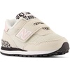 New Balance Unisex-Child 515 V1 Hook & Loop | Walking Shoes(Moonbeam/Pink Haze)