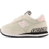 New Balance Unisex-Child 515 V1 Hook & Loop | Walking Shoes(Moonbeam/Pink Haze)
