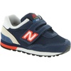 New Balance Unisex-Child 515 V1 Hook & Loop | Walking Shoes(Pigment/Team Red)