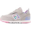 New Balance Unisex-Child 515 V1 Hook & Loop | Walking Shoes(Rain Cloud/Signal Pink/Electric Sky)