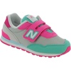 New Balance Unisex-Child 515 V1 Hook & Loop | Walking Shoes(Summer Fog/Pink Glo)