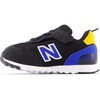 New Balance Kids’ 515 New-b Hook & Loop(Black/Blue Gemstone)