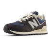 New Balance Unisex-Adult U574v1 | Casual Shoes(Black Cement/Slate Grey)