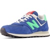 New Balance Unisex-Adult U574v1 | Casual Shoes(Blue Agate/Lime Leaf)