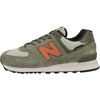 New Balance Unisex-Adult U574v1 | Casual Shoes(Dark Olivine/Infield Clay/Black)