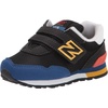 New Balance Unisex-Child 515 V1 Hook & Loop | Walking Shoes(Black/Blaze)