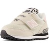 New Balance Unisex-Child 515 V1 Hook & Loop | Walking Shoes(Moonbeam/Pink Haze)