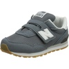 New Balance Unisex-Child 515 V1 Hook & Loop | Walking Shoes(Ocean Grey/White)