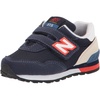 New Balance Unisex-Child 515 V1 Hook & Loop | Walking Shoes(Pigment/Team Red)