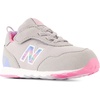 New Balance Unisex-Child 515 V1 Hook & Loop | Walking Shoes(Rain Cloud/Signal Pink/Electric Sky)