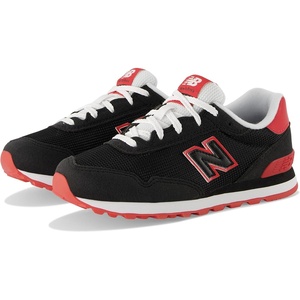 New Balance Kids 515 (Big Kid) | Casual Shoes(Black/True Red)