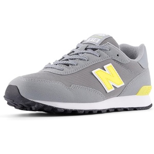 New Balance Kids’ 515 V1 Hook and Loop Sneaker(Slate Grey/Punch Yellow)