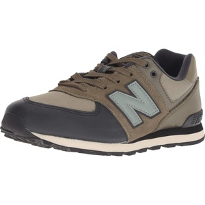 New Balance Kid’s 574 V1 Classic Lace-Up Sneaker (Big Kid)(Covert Green/Triumph Green)