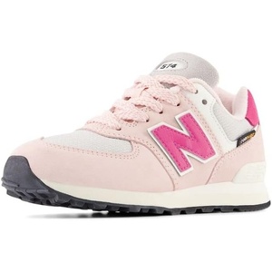 New Balance Kid’s 574 V1 Classic Lace-Up Sneaker (Big Kid)(Crystal Pink/Carnival Pink)