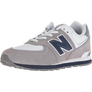 New Balance Kid’s 574 V1 Classic Lace-Up Sneaker (Big Kid)(Grey/Navy)