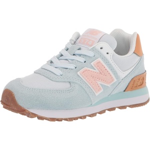 New Balance Kid’s 574 V1 Classic Lace-Up Sneaker (Big Kid)(Morning Fog/Pink Haze)