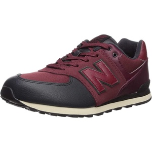 New Balance Kid’s 574 V1 Classic Lace-Up Sneaker (Big Kid)(Nb Burgundy/Black)