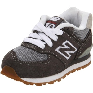 New Balance Kids’ 574 V1 Lace-Up Sneakers | Casual Shoes(Charcoal/Grey)