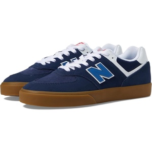 New Balance Men’s 574 Vulc Sneakers(Navy/Gum)