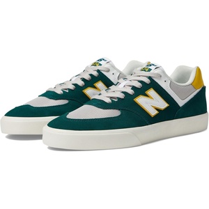 New Balance Men’s 574 Vulc Sneakers(Spruce/White)