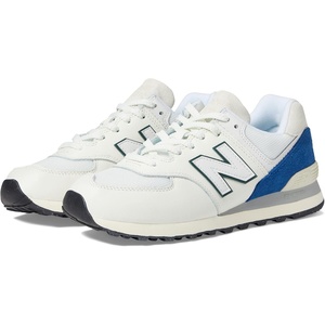 New Balance Men’s 574 Vulc Sneakers(White/Royal Blue)