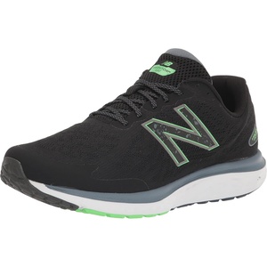 New Balance Men’s Fresh Foam 680 V7 Running Shoe | Casual Shoes(Black/Vibrant Spring)