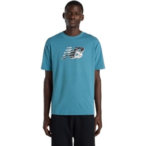 New Balance Men’s Graphic T-Shirt(Big Teal / Future Tech Nb)