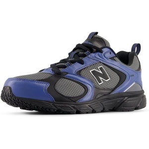 New Balance Unisex-Adult 408 Sneaker | Casual Shoes(Castlerock/Black/Magic Blue)