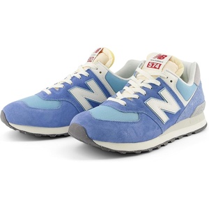 New Balance Unisex-Adult 574 V2 | Casual Shoes(Blue Laguna/Sea Salt)