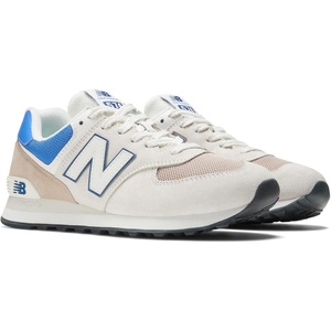 New Balance Unisex-Adult 574 V2 | Casual Shoes(Off-white/Blue)