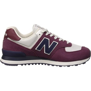 New Balance Unisex-Adult 574 V2 | Casual Shoes(Red Scarlet Pigmentt)