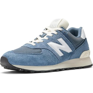 New Balance Unisex-Adult 574 V2 | Casual Shoes(Vintage Indigo/White/Angora)