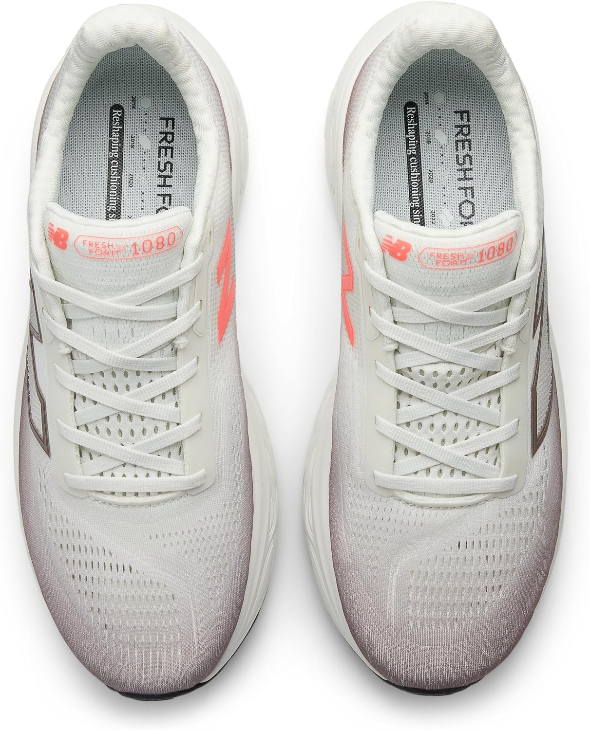 image:imageNew Balance Mens Fresh Foam X 1080 V14 Running ShoeEarth ShadowReflectionUrgent Red