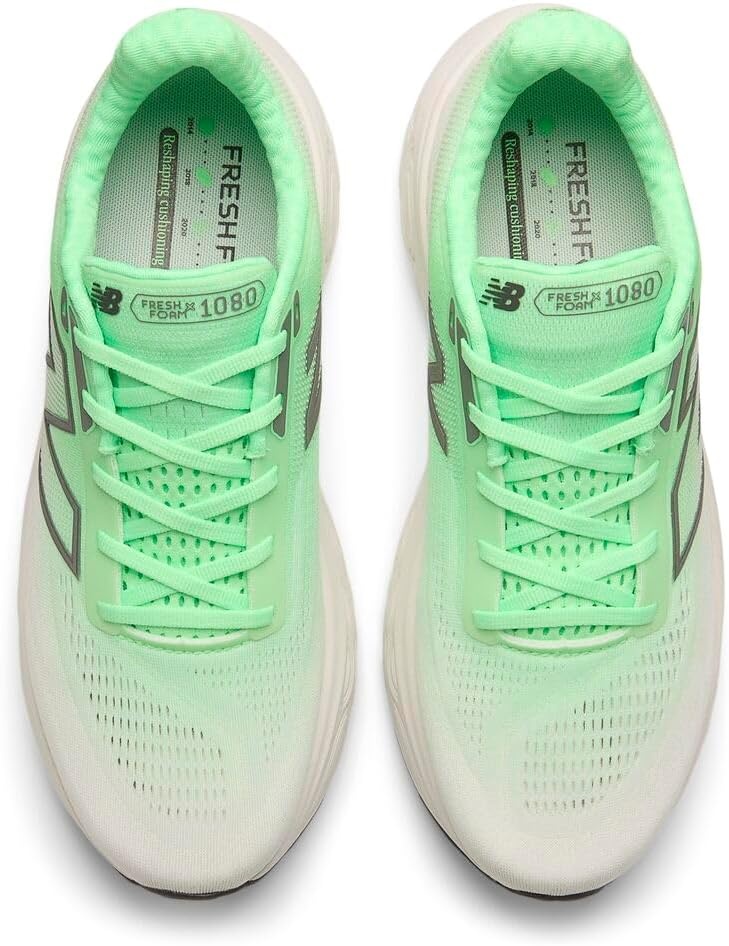 image:imageNew Balance Mens Fresh Foam X 1080 V14 Running ShoeElectric JadeReflectionDark Silver Metallic