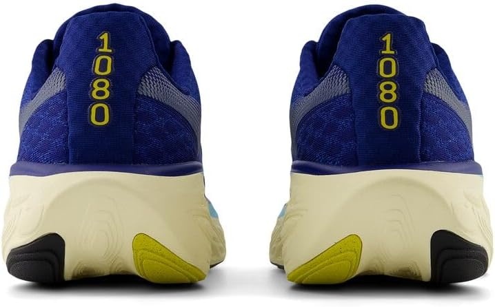 image:imageNew Balance Mens Fresh Foam X 1080 V14 Running ShoeInkwellSilver MetallicGinger Lemon