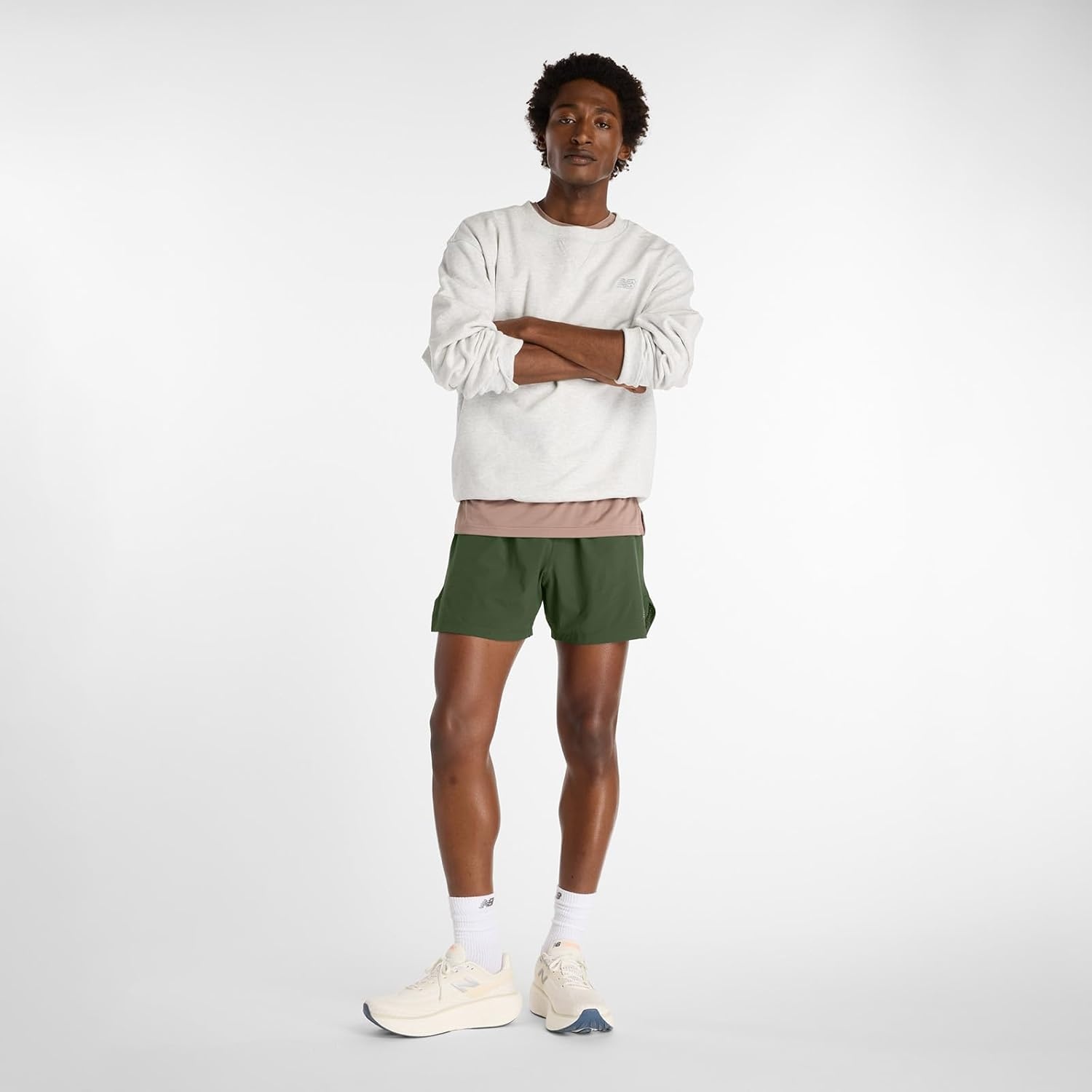 image:imageNew Balance Mens RC Short 5Dark Alpine Green