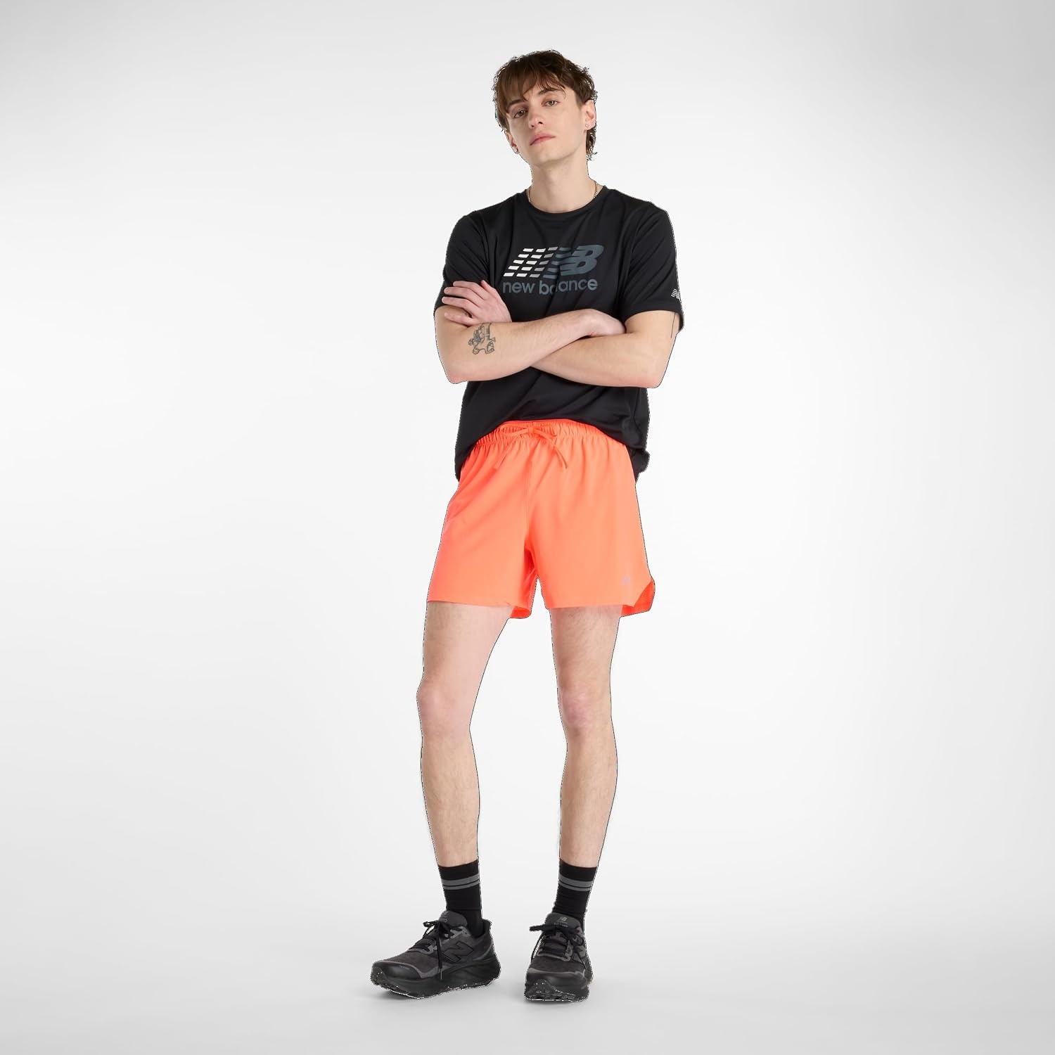image:imageNew Balance Mens RC Short 5Urgent Red