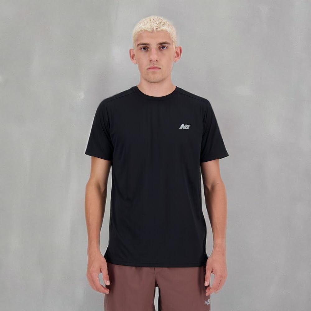 image:imageNew Balance Mens Sport Essentials Heathertech TShirtBlack