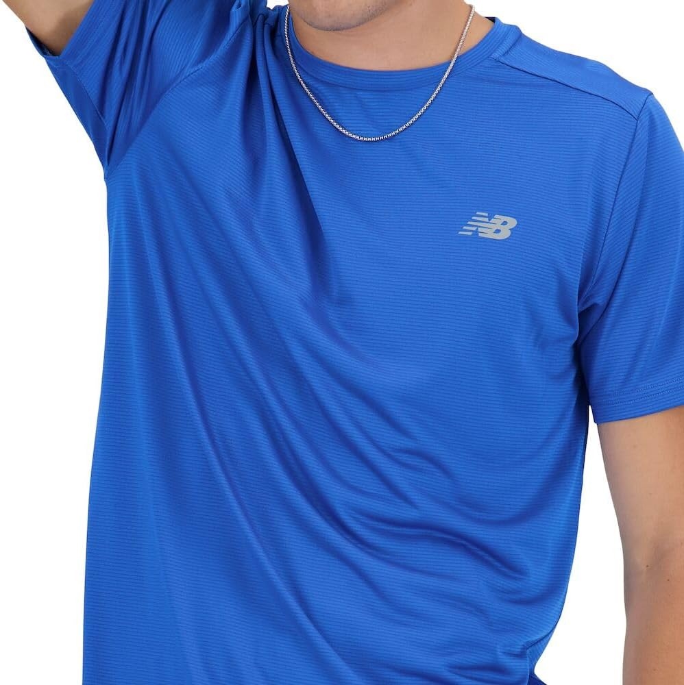 image:imageNew Balance Mens Sport Essentials Heathertech TShirtBlue Oasis