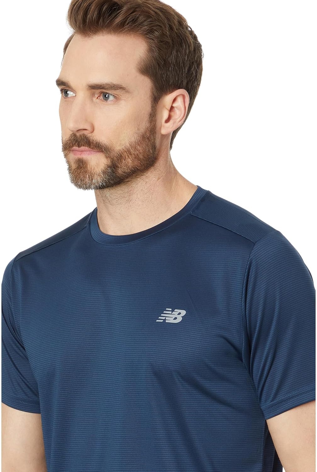 image:imageNew Balance Mens Sport Essentials Heathertech TShirtNb Navy