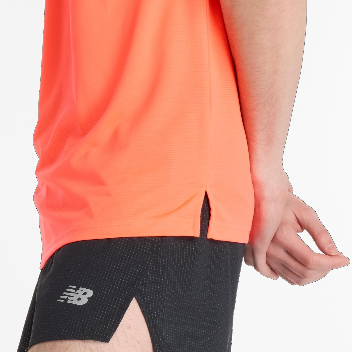 image:imageNew Balance Mens Sport Essentials Heathertech TShirtUrgent Red