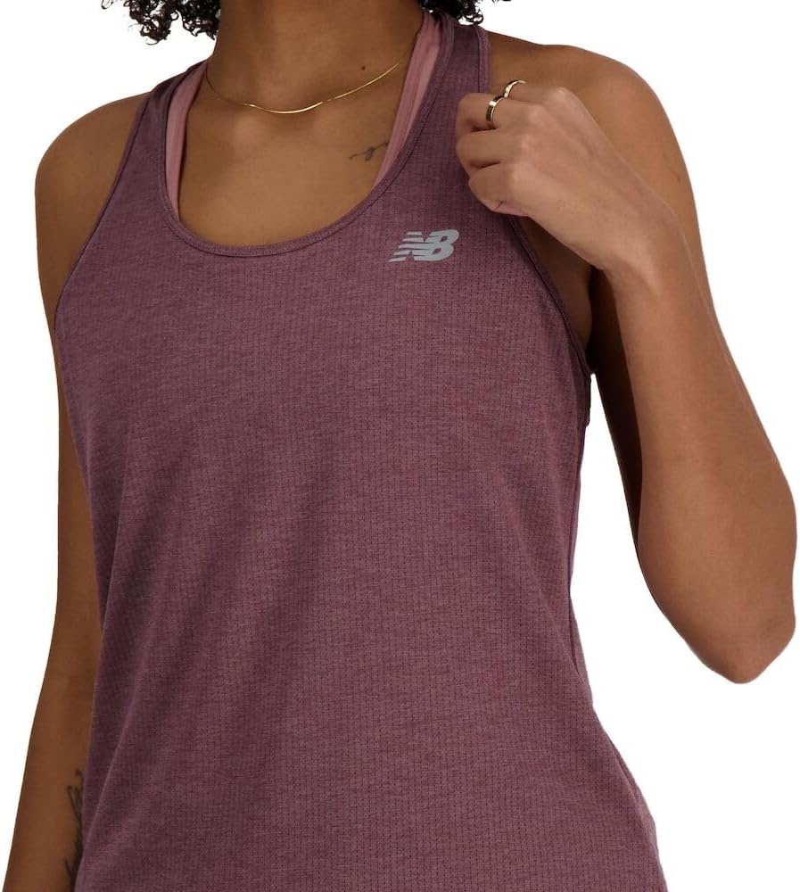 image:imageNew Balance Womens New Balance Womens Athletics TankLicorice Heather
