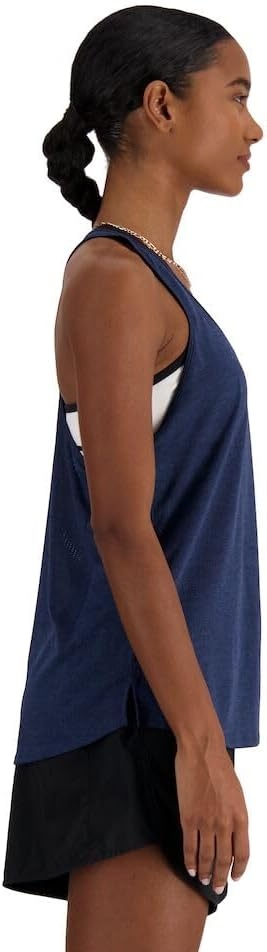 image:imageNew Balance Womens New Balance Womens Athletics TankNb Navy Heather